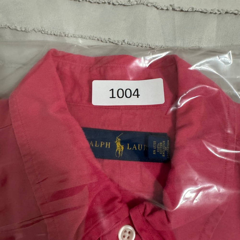 Ralph Lauren Button Down Shirt Mens Large Excellent Long Sleeve Cotton Pony - Picture 7 of 7